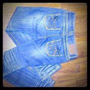 Women's low rise boot cut jeans